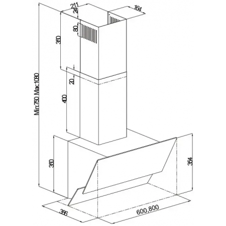 Вытяжка Prisma 60 Black A-28